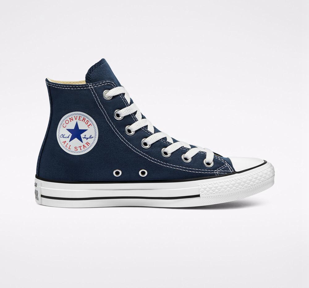 Dámské Vysoké Converse Chuck Taylor All Star Classic Unisex Tmavě Blankyt | 846051CMK