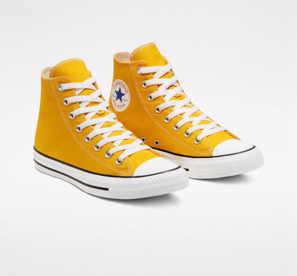 Dámské Vysoké Converse Chuck Taylor All Star Classic Unisex Žluté Citrón | 876024TLJ