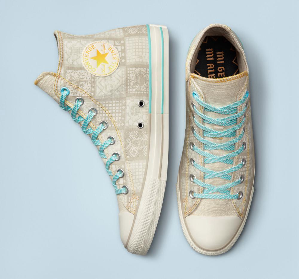 Dámské Vysoké Converse Chuck Taylor All Star Mi Gente%2C Mi Alegria Unisex Bílé | 915372HOD