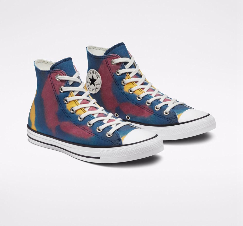 Dámské Vysoké Converse Chuck Taylor All Star Tie Dye Unisex Blankyt | 948052VUO