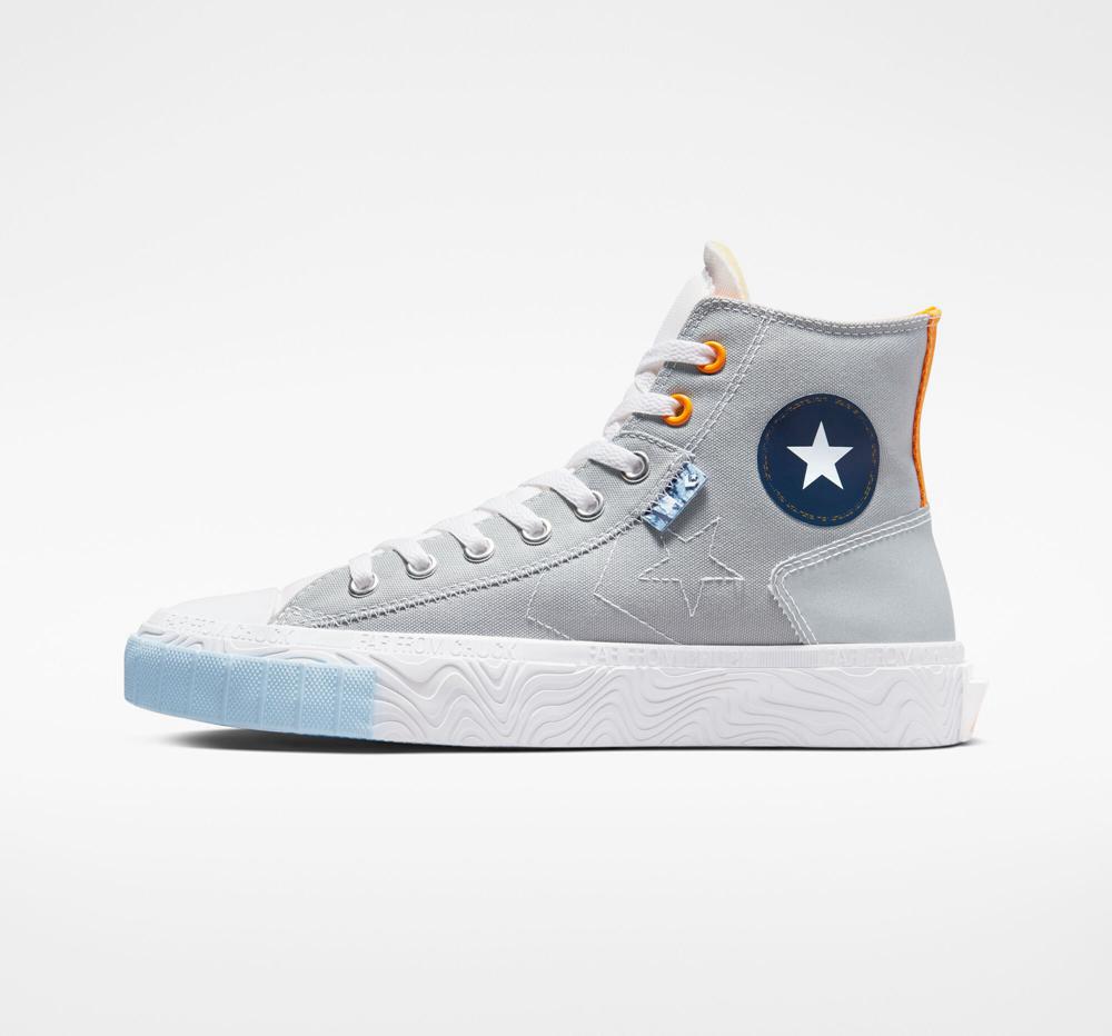 Dámské Vysoké Converse Chuck Taylor Alt Star Reflective Shine Unisex Šedé Bílé | 125846JCT