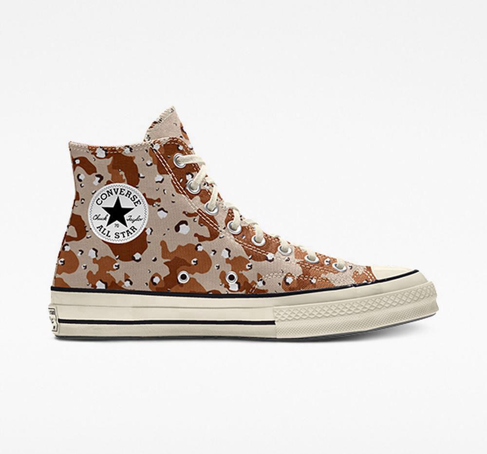 Dámské Vysoké Converse Custom Chuck 70 Vintage Platene By You Unisex Hnědé | 891207GEV