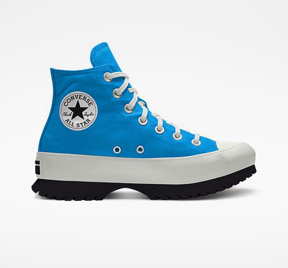 Dámské Vysoké Converse Custom Chuck Taylor All Star Lugged Platformy By You Unisex Blankyt | 381629JTH