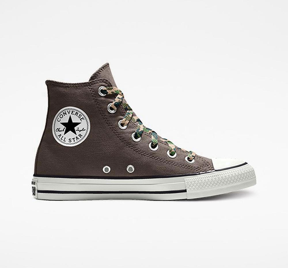 Dámské Vysoké Converse Custom Chuck Taylor All Star By You Unisex Maskáčové | 613048ISM