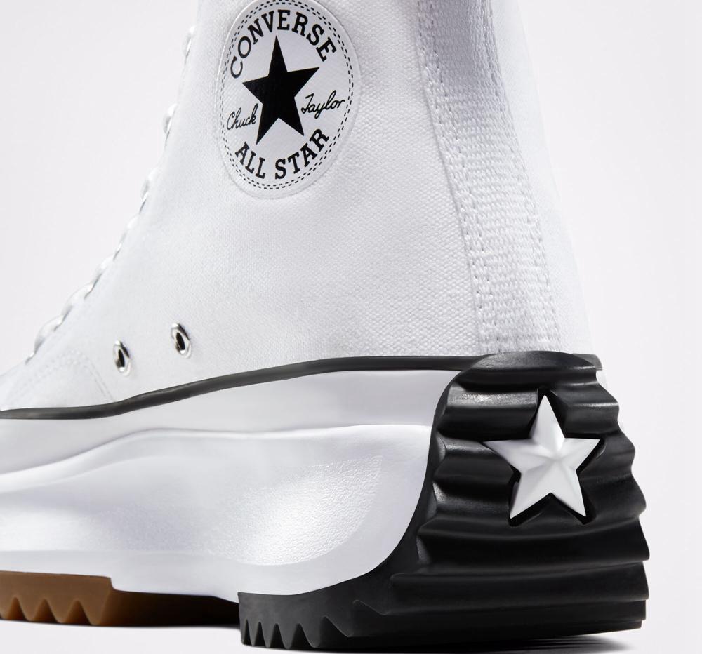 Dámské Vysoké Converse Run Star Hike Platformy Unisex Bílé Černé | 867049VAX