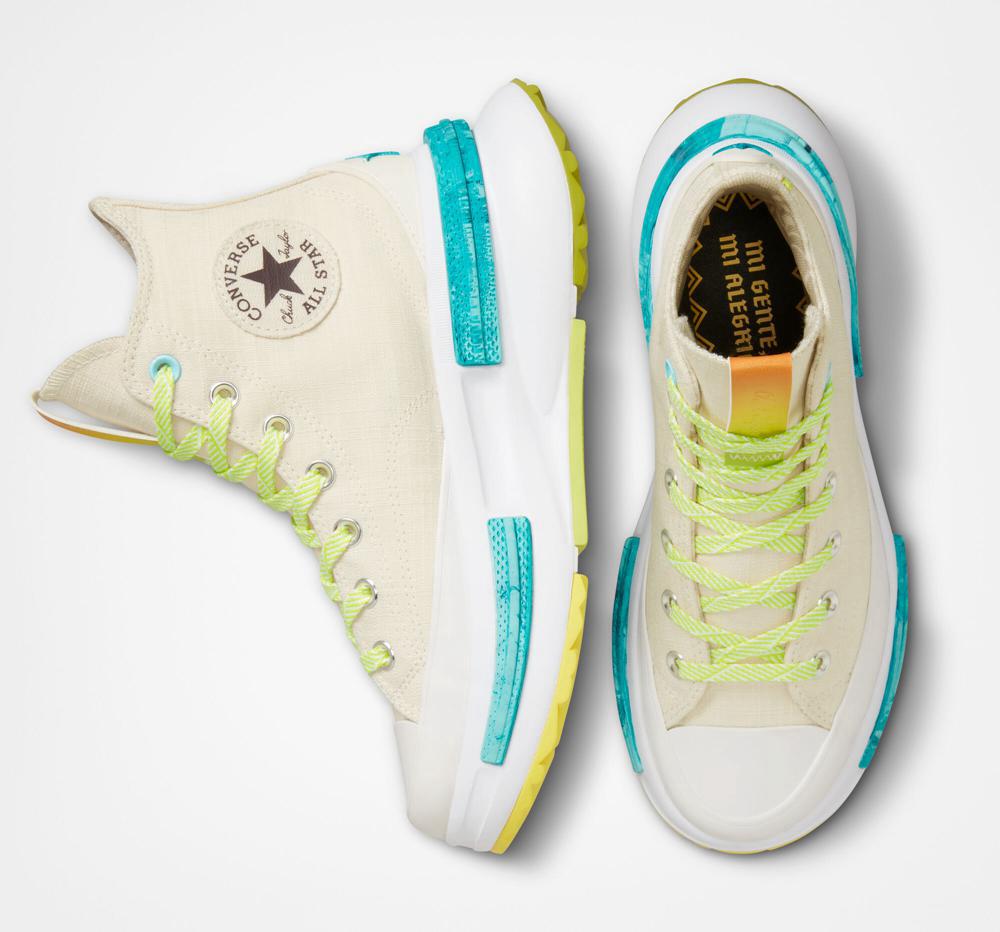 Dámské Vysoké Converse Run Star Legacy Cx Mi Gente%2C Mi Alegria Unisex Béžový Citrón Světle | 967235EIW