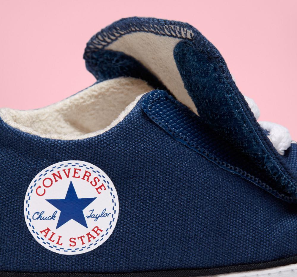 Dívčí Kotníkové Boty Converse Chuck Taylor All Star Cribster Easy On Baby Tmavě Blankyt Bílé | 406831QZY