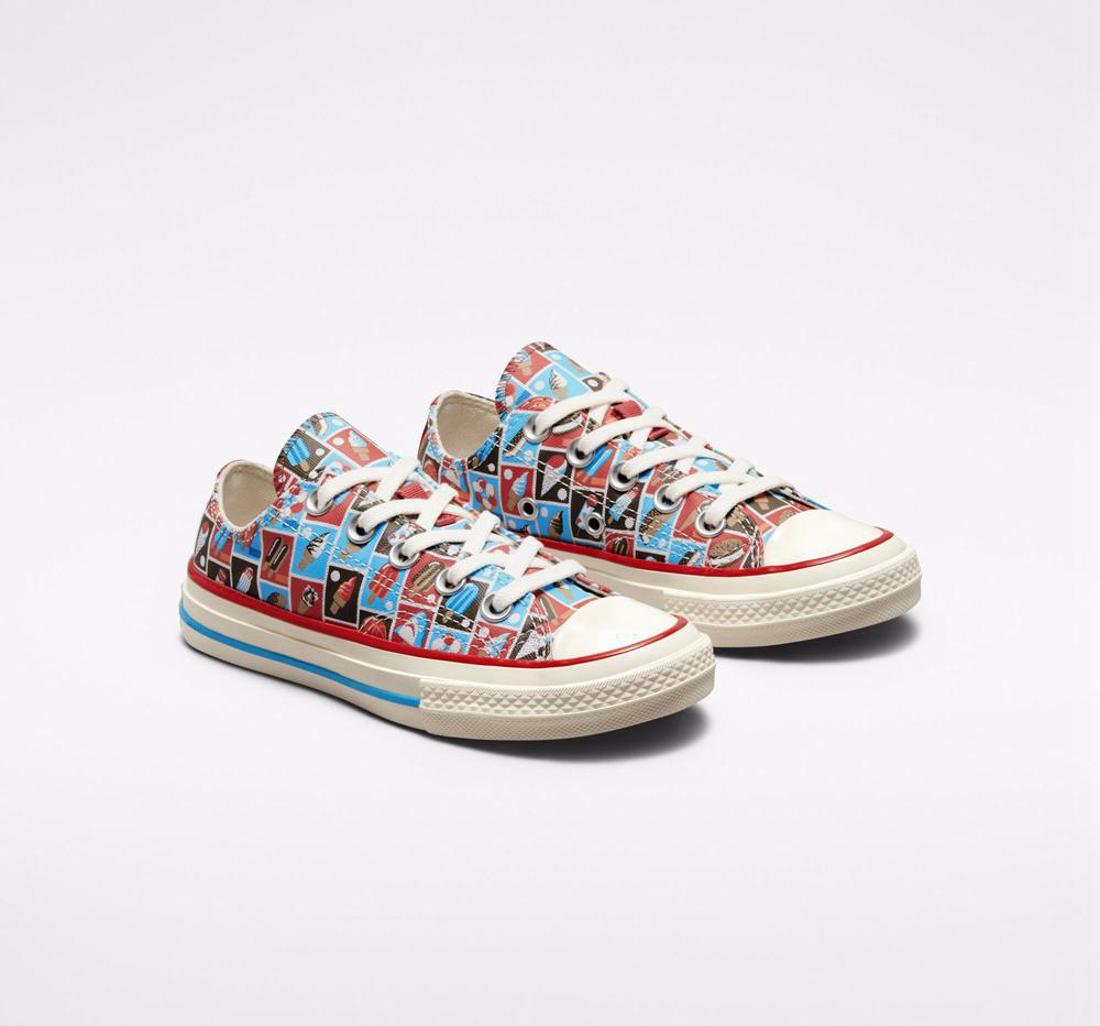 Dívčí Nízké Converse Chuck 70 Frozen Treats Little Kids Červené Blankyt | 598724SGP