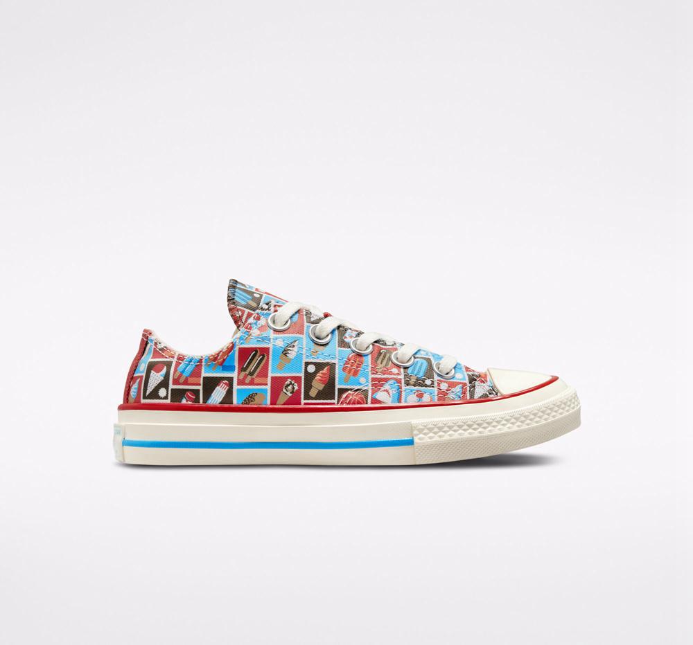 Dívčí Nízké Converse Chuck 70 Frozen Treats Little Kids Červené Blankyt | 598724SGP