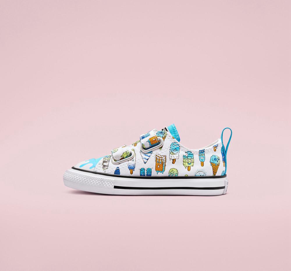 Dívčí Nízké Converse Chuck Taylor All Star Easy On Frozen Treats Toddler Bílé Blankyt | 035497BFT