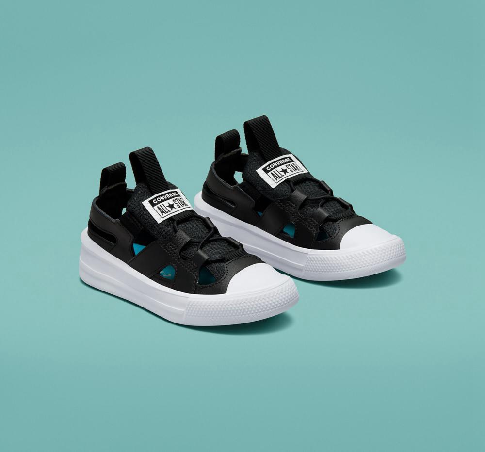 Dívčí Nízké Converse Chuck Taylor All Star Ultra Sandal Little Kids Černé Černé Bílé | 329608FNH