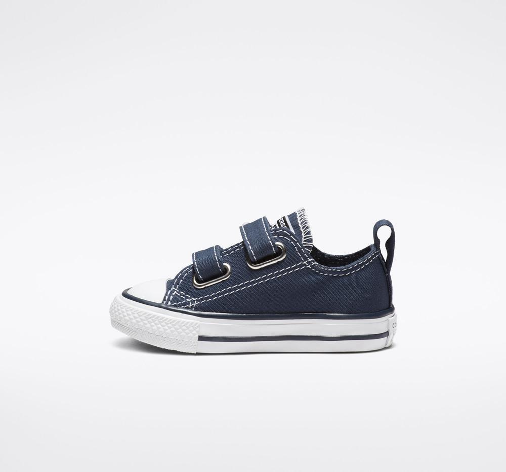 Dívčí Nízké Converse Chuck Taylor All Star Easy On Toddler Tmavě Blankyt Bílé | 674509XUP