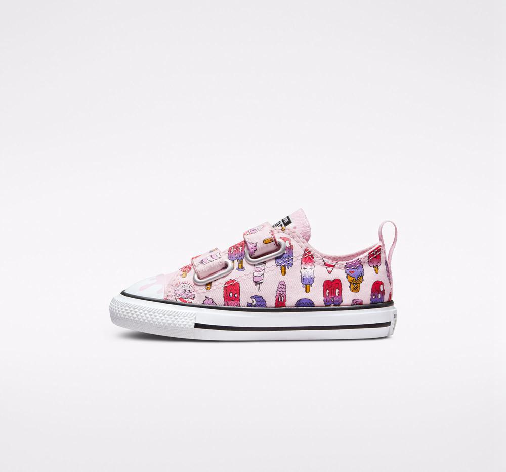 Dívčí Nízké Converse Chuck Taylor All Star Easy On Frozen Treats Toddler Růžové Růžové | 824369JET