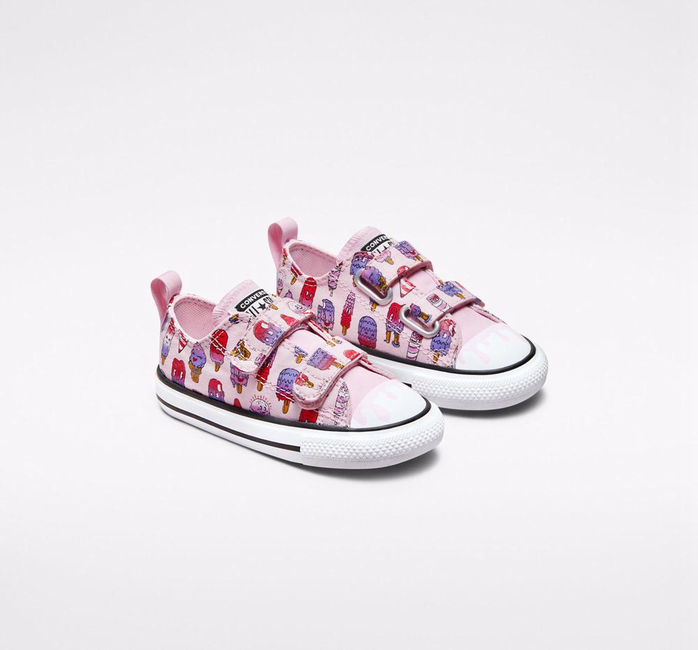 Dívčí Nízké Converse Chuck Taylor All Star Easy On Frozen Treats Toddler Růžové Růžové | 824369JET