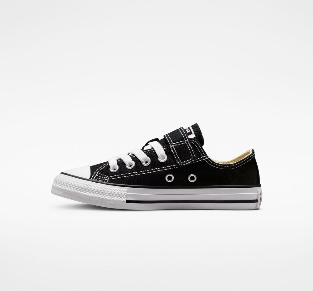 Dívčí Nízké Converse Chuck Taylor All Star Easy On Little Kids Černé Bílé | 950417KPR