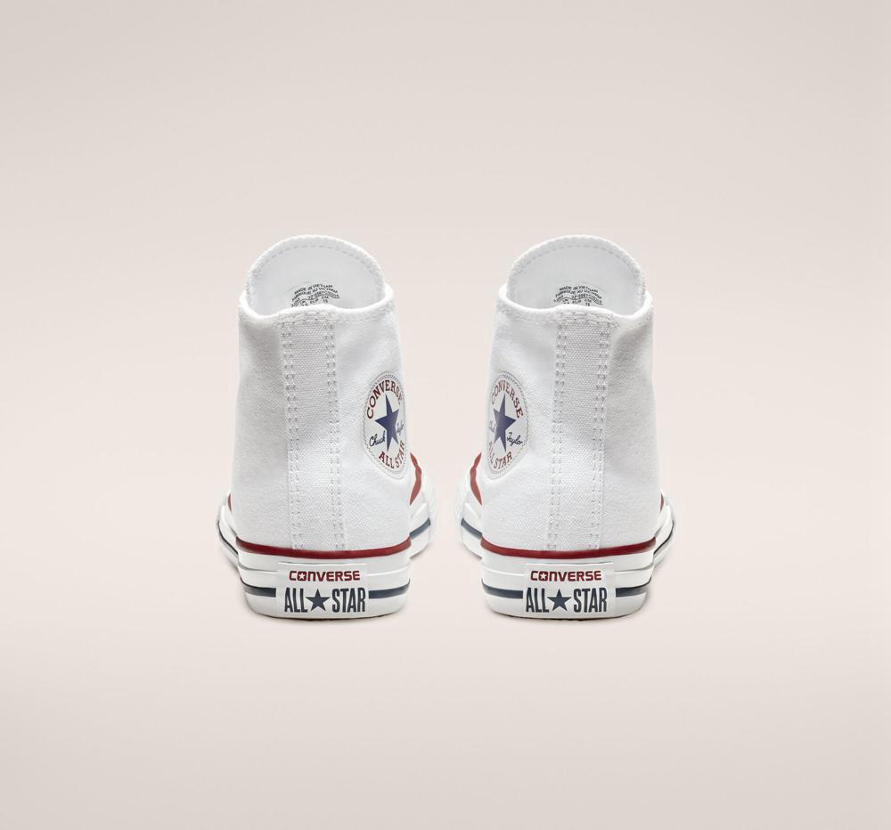 Dívčí Vysoké Converse Chuck Taylor All Star Classic Little Kids Bílé | 106927WGB