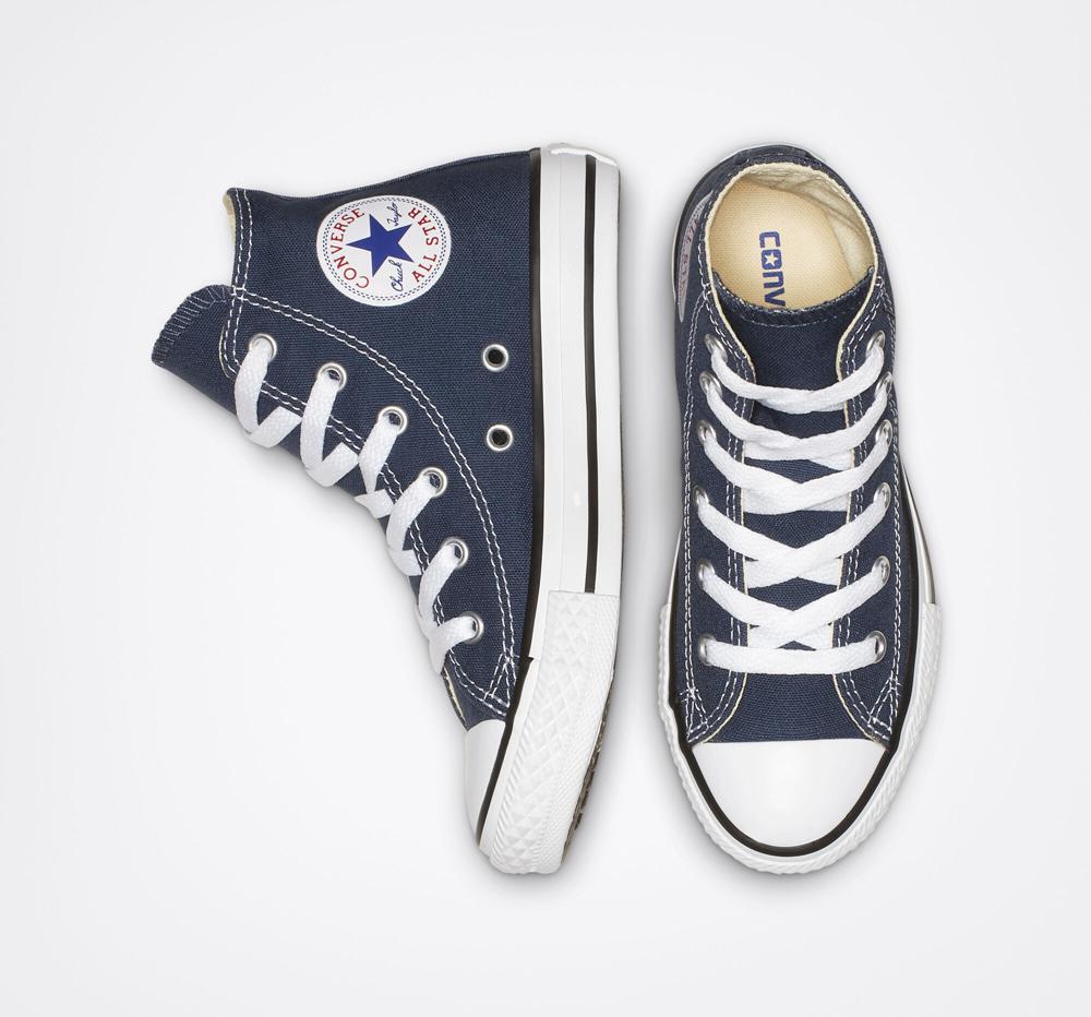 Dívčí Vysoké Converse Chuck Taylor All Star Classic Little Kids Tmavě Blankyt | 250974MFU