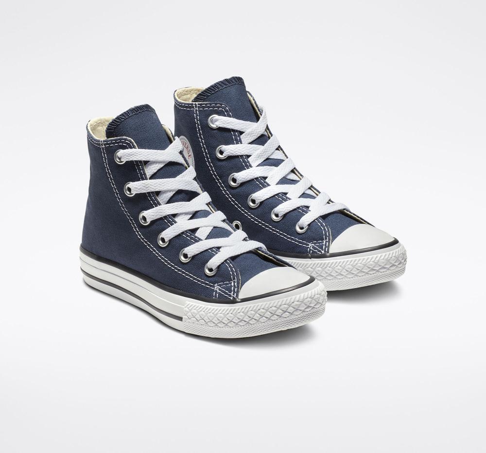 Dívčí Vysoké Converse Chuck Taylor All Star Classic Little Kids Tmavě Blankyt | 250974MFU