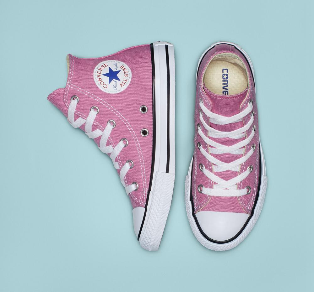 Dívčí Vysoké Converse Chuck Taylor All Star Classic Little Kids Růžové | 269315FJT