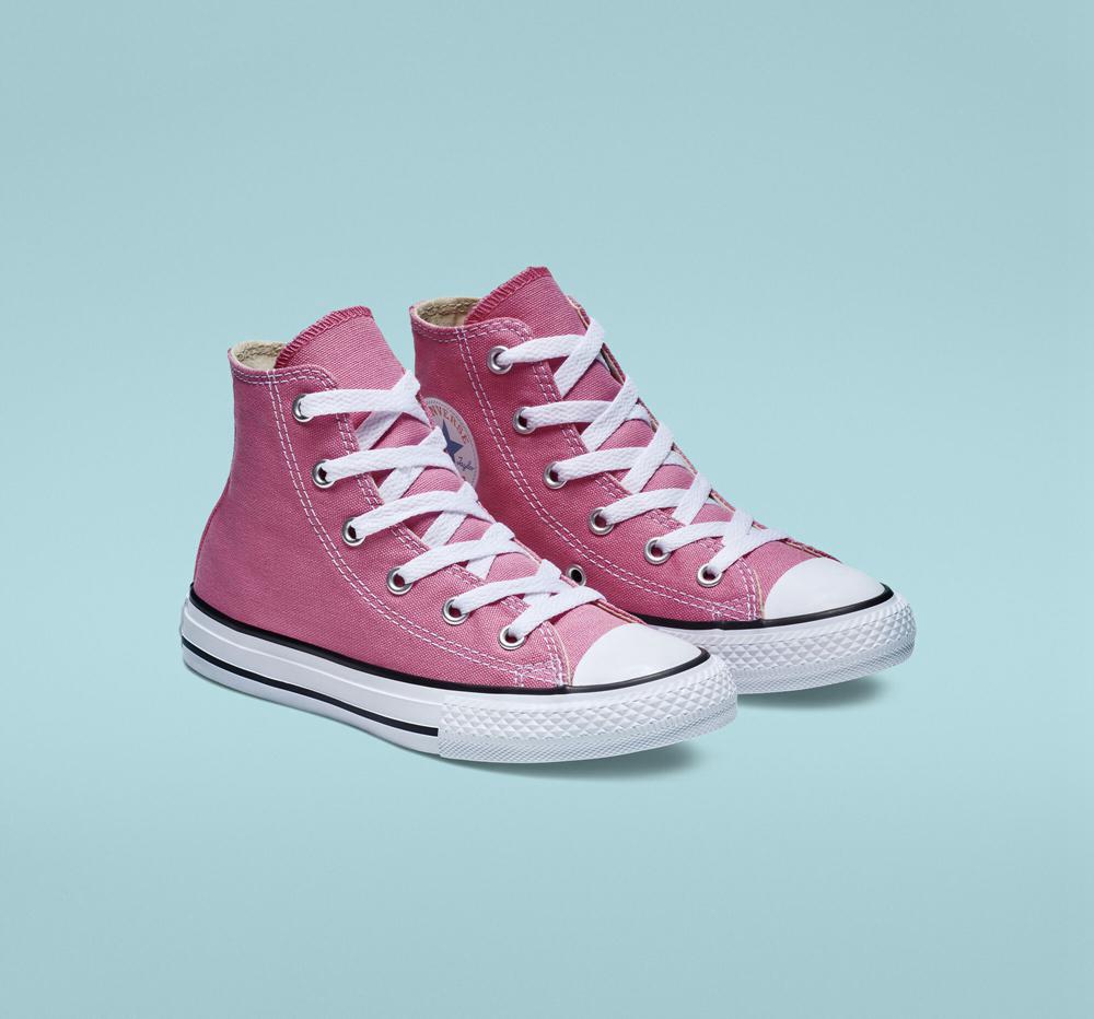 Dívčí Vysoké Converse Chuck Taylor All Star Classic Little Kids Růžové | 269315FJT