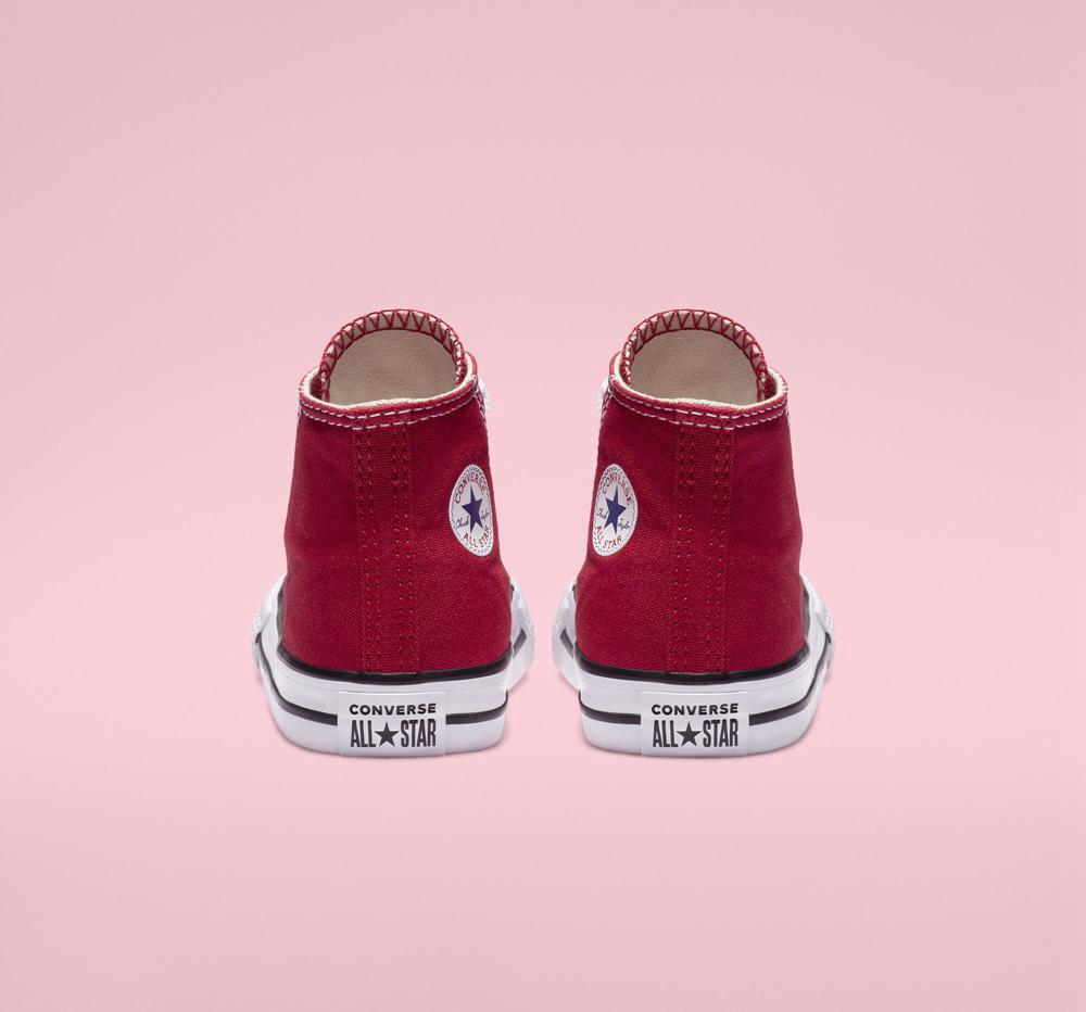 Dívčí Vysoké Converse Chuck Taylor All Star Classic Toddler Červené | 870924CUG