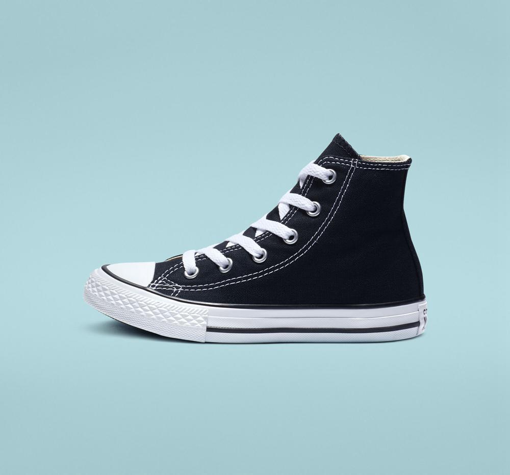 Dívčí Vysoké Converse Chuck Taylor All Star Classic Little Kids Černé | 972413TSQ