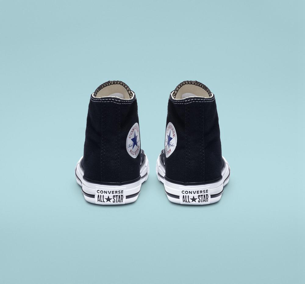 Dívčí Vysoké Converse Chuck Taylor All Star Classic Little Kids Černé | 972413TSQ