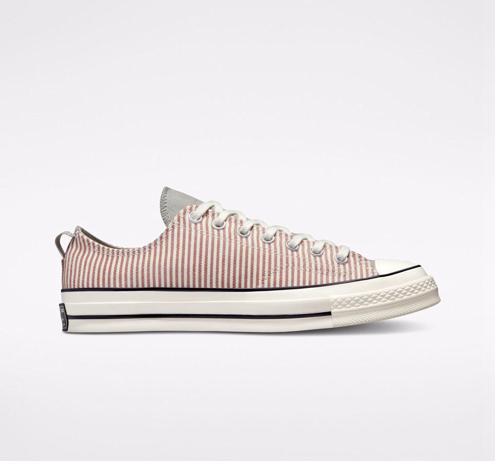 Pánské Nízké Converse Chuck 70 Crafted Stripe Unisex Hnědé | 759641ZET