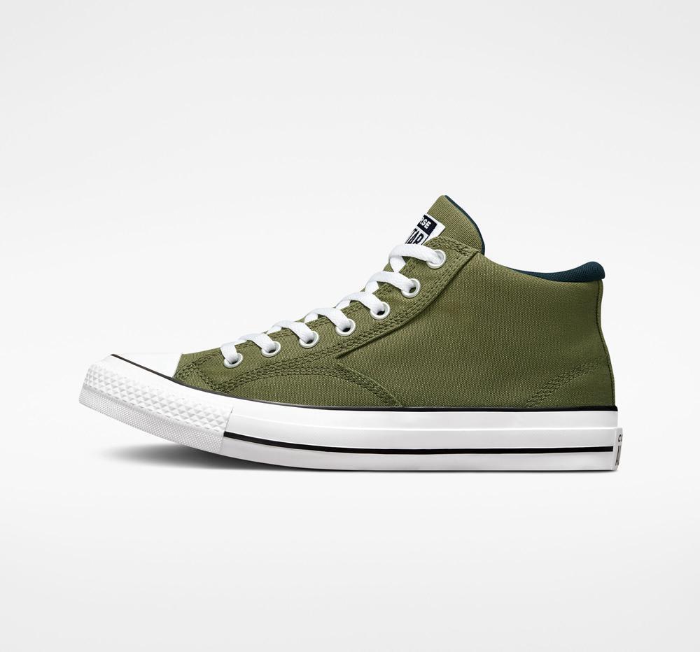 Pánské Nízké Converse Chuck Taylor All Star Malden Street Unisex Mid Zelene Bílé | 098731ZKR