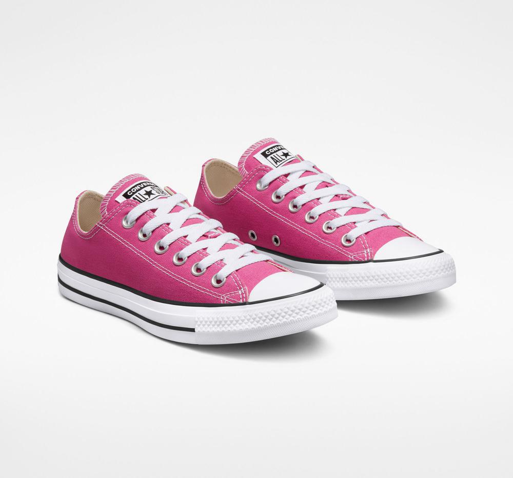 Pánské Nízké Converse Chuck Taylor All Star Seasonal Color Unisex Fuchsie Bílé Černé | 186057COQ