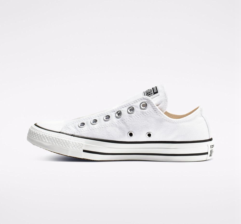 Pánské Nízké Converse Chuck Taylor All Star Slip Unisex Bílé Černé Bílé | 261345TDL