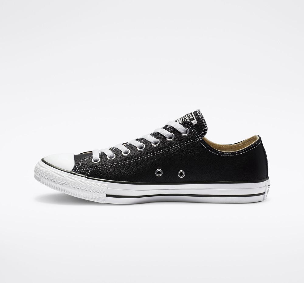 Pánské Nízké Converse Chuck Taylor All Star Læder Unisex Černé | 462798EQD