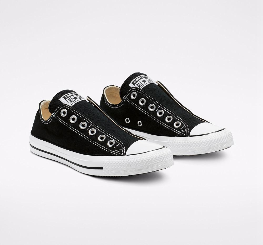 Pánské Nízké Converse Chuck Taylor All Star Slip Unisex Černé Bílé Černé | 594786RAF