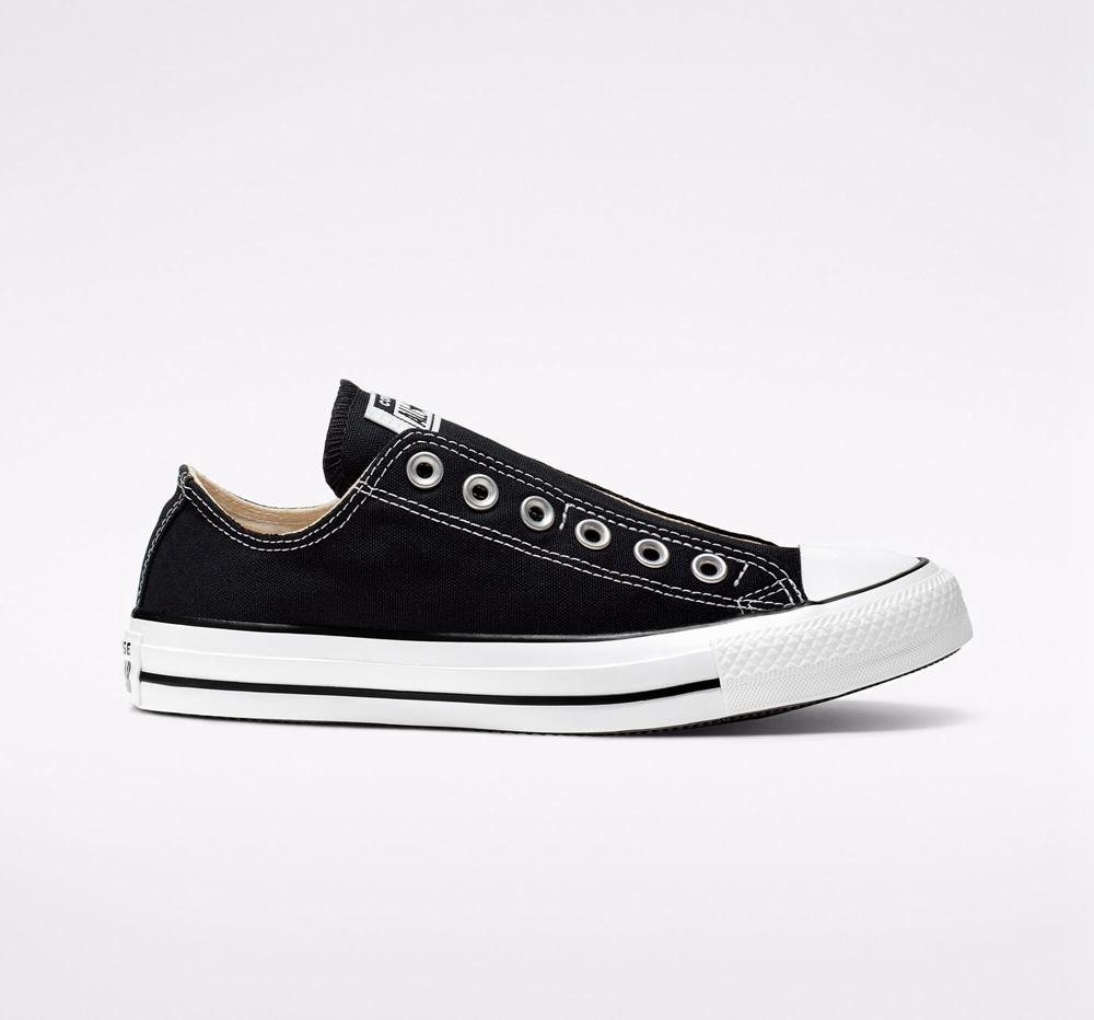 Pánské Nízké Converse Chuck Taylor All Star Slip Unisex Černé Bílé Černé | 594786RAF