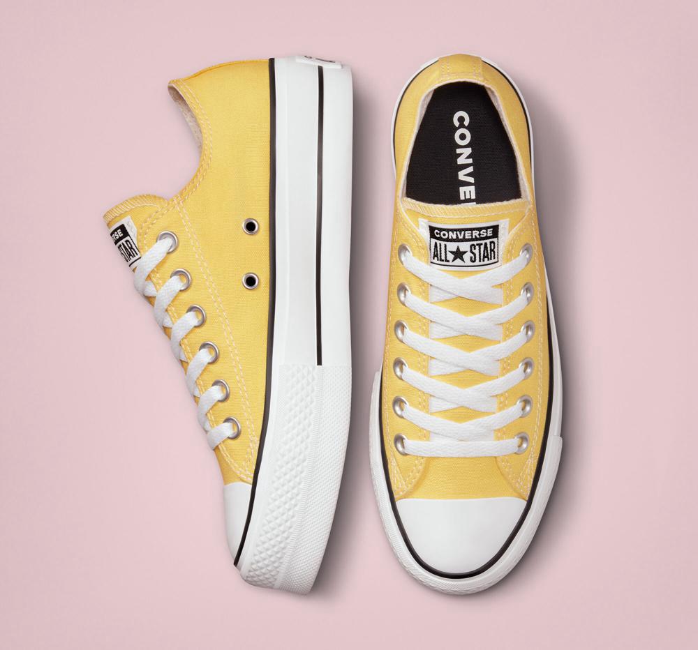 Pánské Nízké Converse Chuck Taylor All Star Lift Platformy Surplus Platene Unisex Žluté | 638097FHV