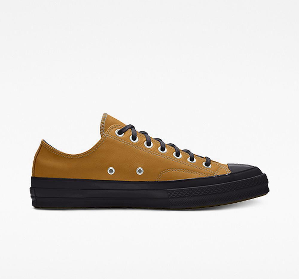 Pánské Nízké Converse Custom Chuck 70 Læder By You Unisex Hnědé | 710492ZDF