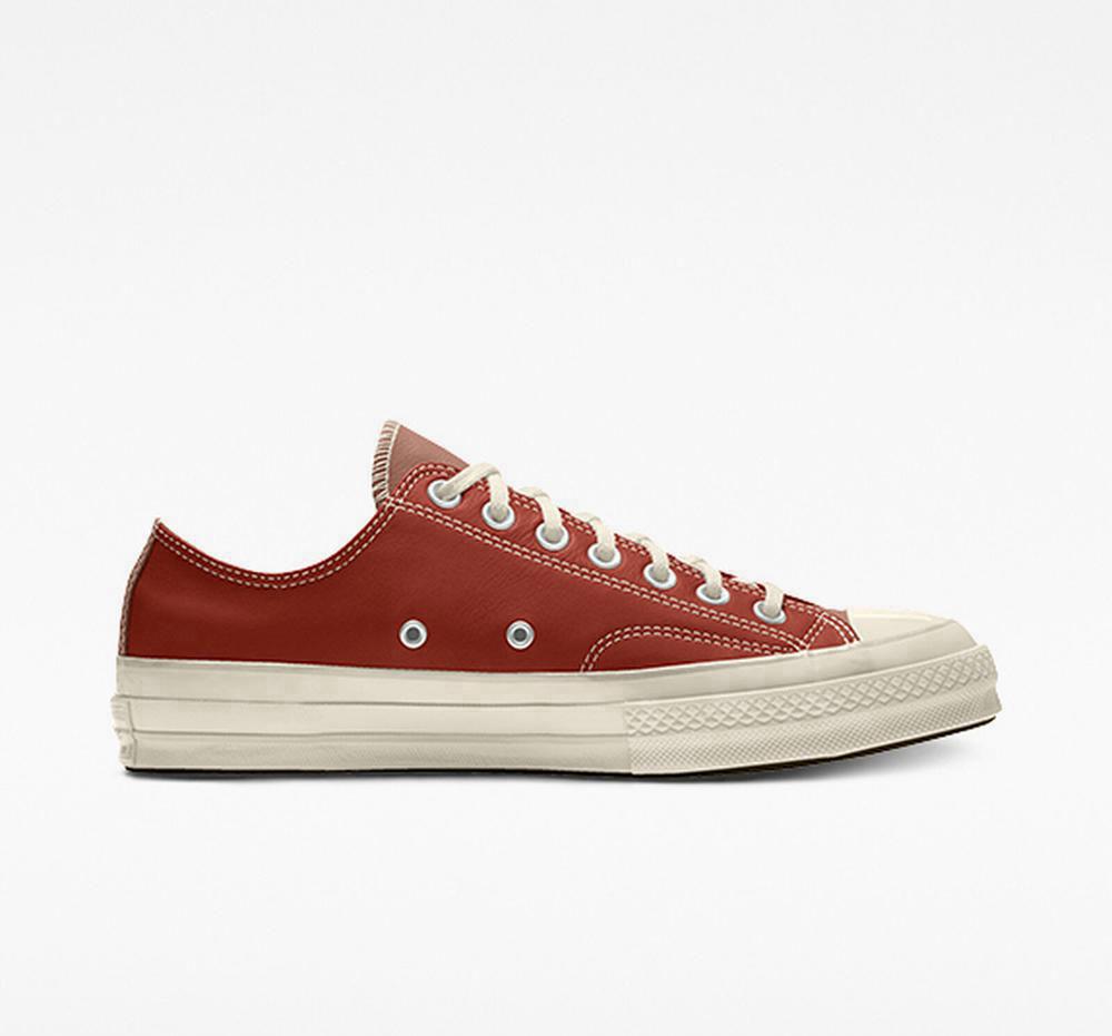 Pánské Nízké Converse Custom Chuck 70 Læder By You Unisex Oranžové | 985201WID