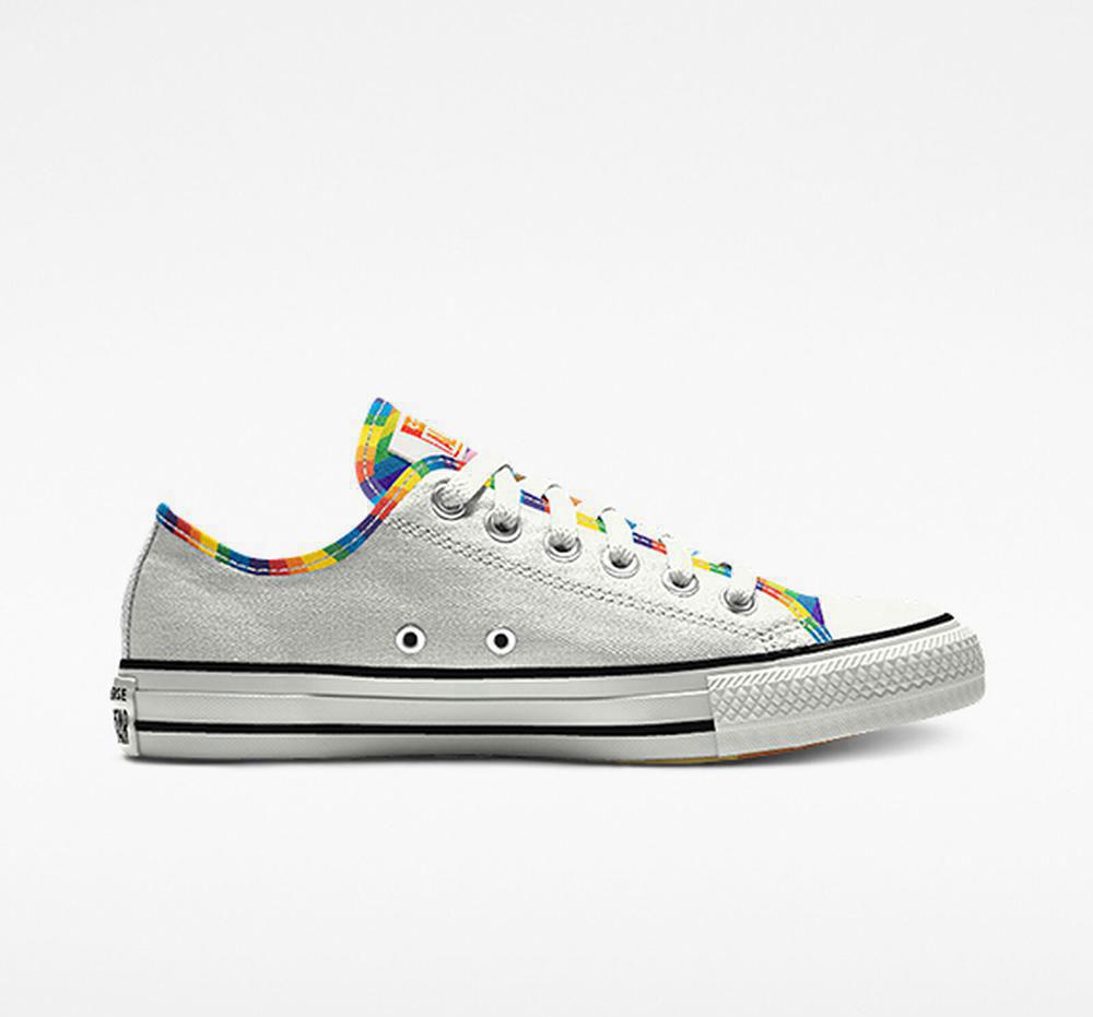 Pánské Nízké Converse Custom Chuck Taylor All Star Pride By You Unisex Bílé | 485369BFJ