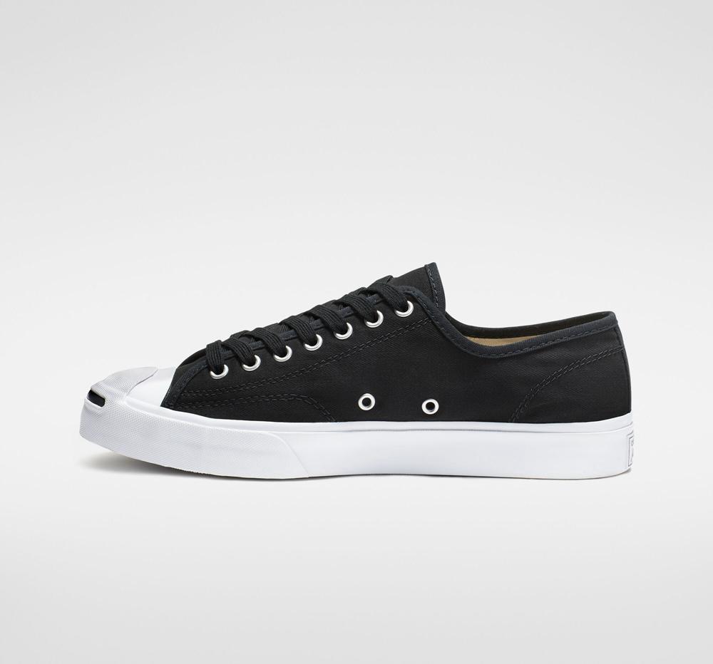 Pánské Nízké Converse Jack Purcell Platene Unisex Černé Bílé Černé | 672041QAL