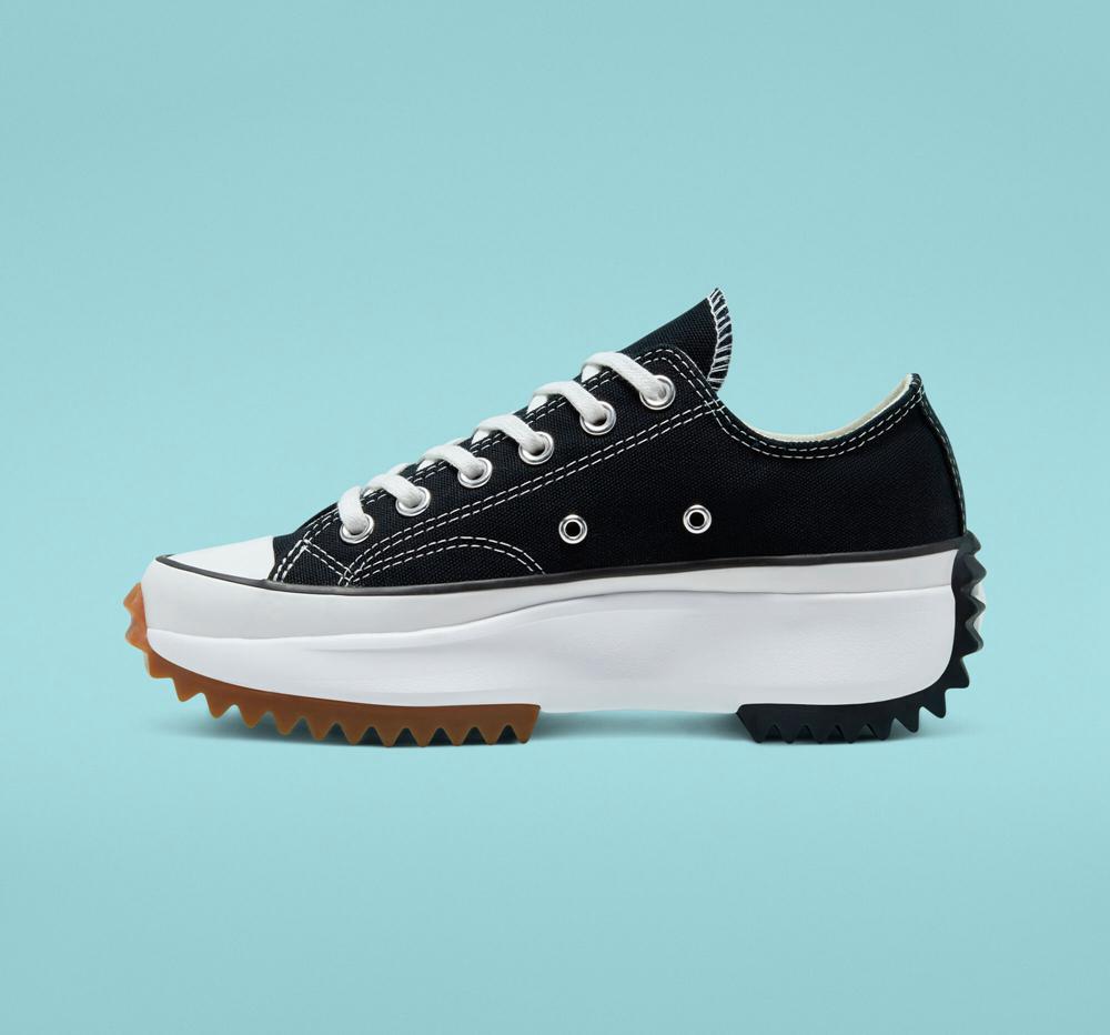 Pánské Nízké Converse Run Star Hike Platformy Unisex Černé Bílé | 368495YSG