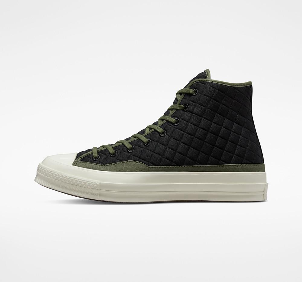 Pánské Vysoké Converse Chuck 70 Prošívaný Unisex Černé | 102938GJT