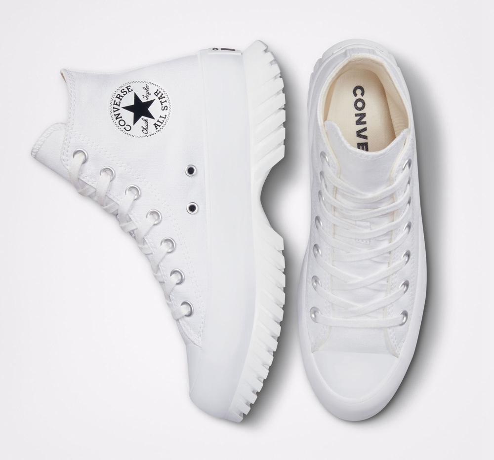 Pánské Vysoké Converse Chuck Taylor All Star Lugged 2.0 Unisex Bílé Černé | 021349CME