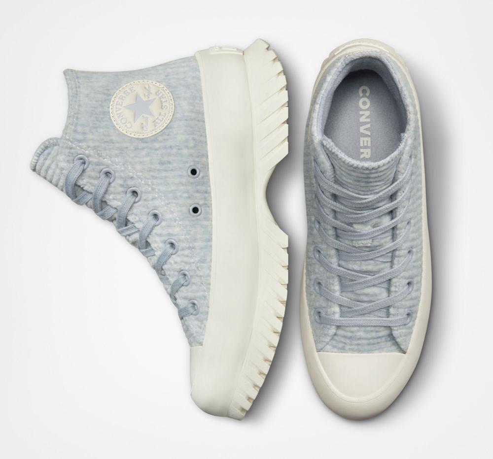 Pánské Vysoké Converse Chuck Taylor All Star Lugged 2.0 Velour Unisex Blankyt | 042159EVB