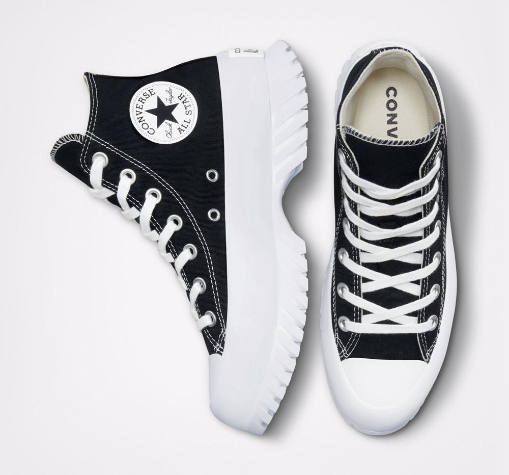 Pánské Vysoké Converse Chuck Taylor All Star Lugged 2.0 Unisex Černé Bílé | 094185AWG