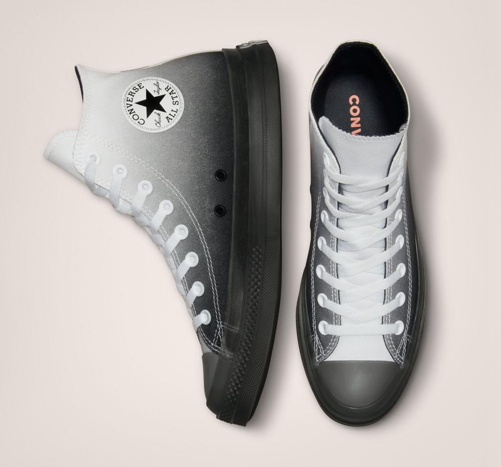 Pánské Vysoké Converse Chuck Taylor All Star Cx Gradient Unisex Bílé Černé Bílé | 407268TXM