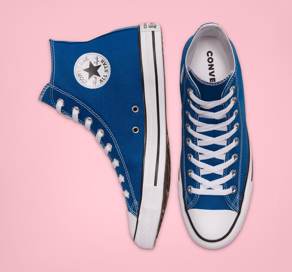 Pánské Vysoké Converse Chuck Taylor All Star Seasonal Color Unisex Blankyt Bílé Bílé | 460735LQP