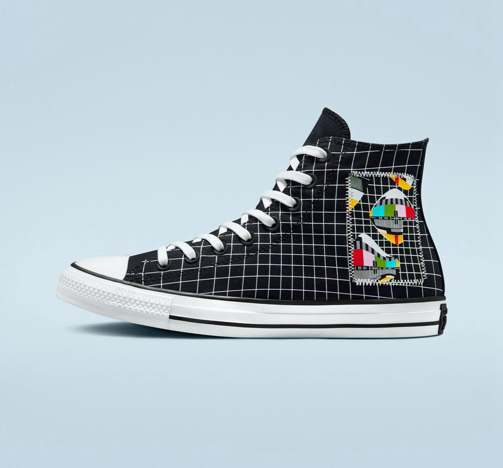 Pánské Vysoké Converse Chuck Taylor All Star Color Grid Unisex Bílé | 671430NSV