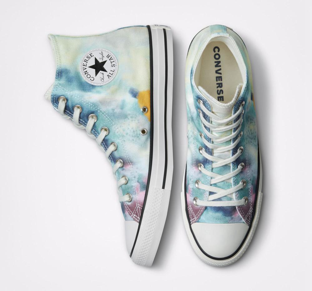 Pánské Vysoké Converse Chuck Taylor All Star Tie Dye Unisex Bílé Viacfarebný Černé | 741905HTO