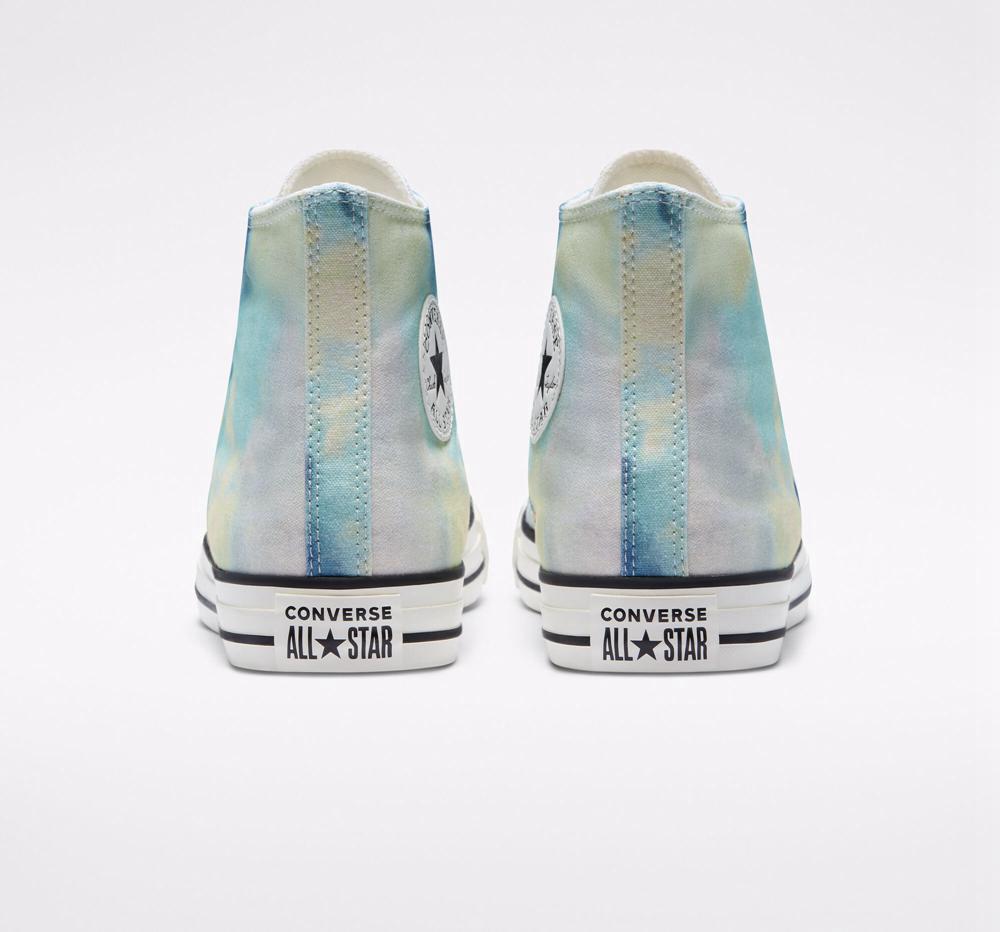 Pánské Vysoké Converse Chuck Taylor All Star Tie Dye Unisex Bílé Viacfarebný Černé | 741905HTO