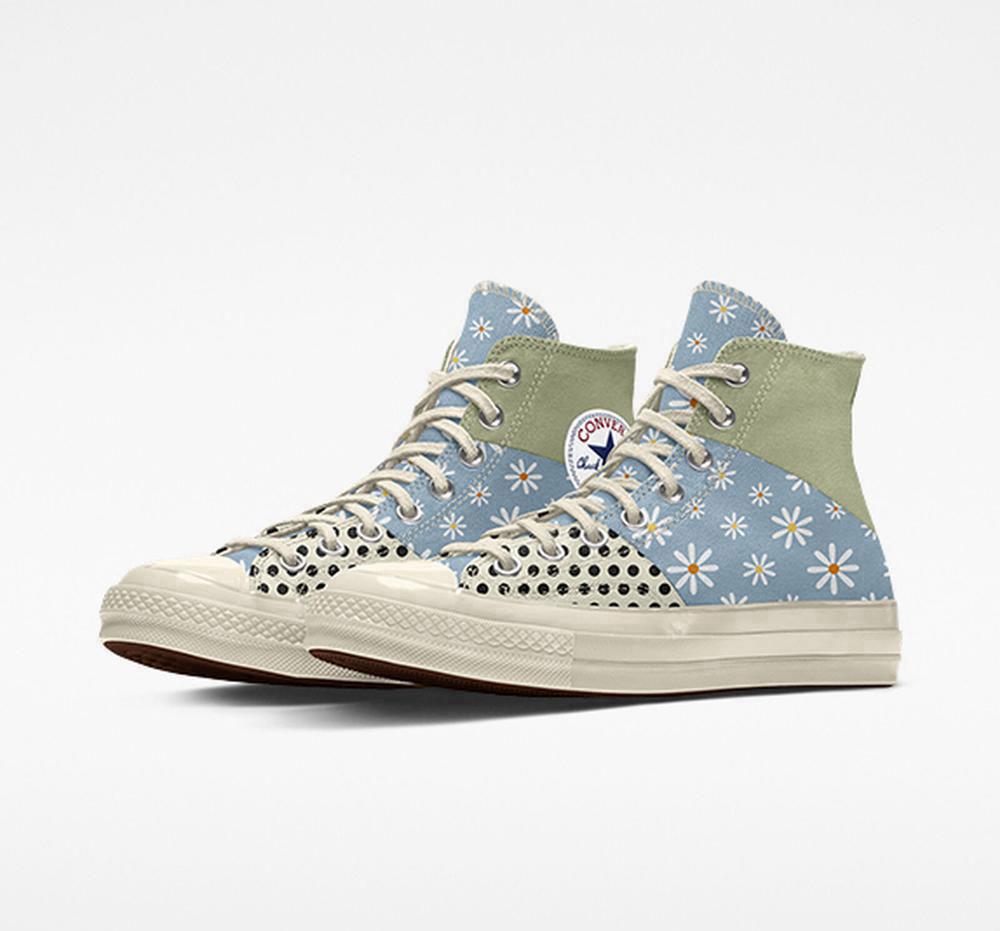 Pánské Vysoké Converse Custom Chuck 70 Patchwork By You Unisex Blankyt | 378029OAH